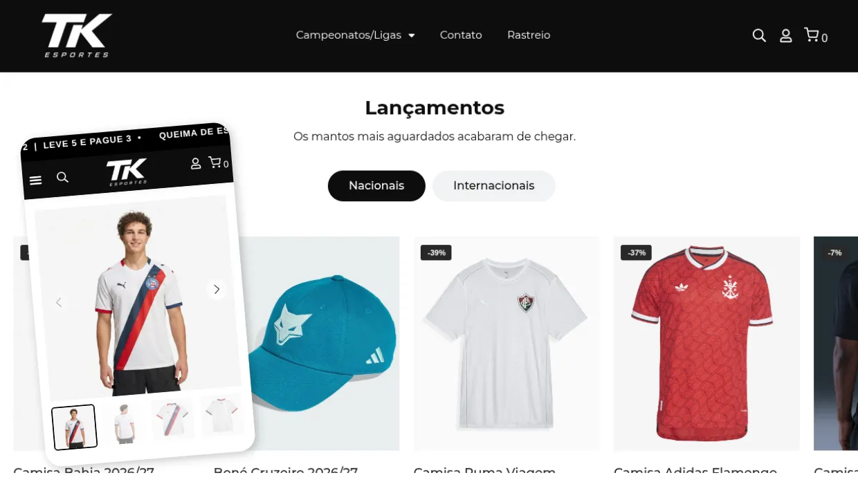 TK Esportes E-commerce